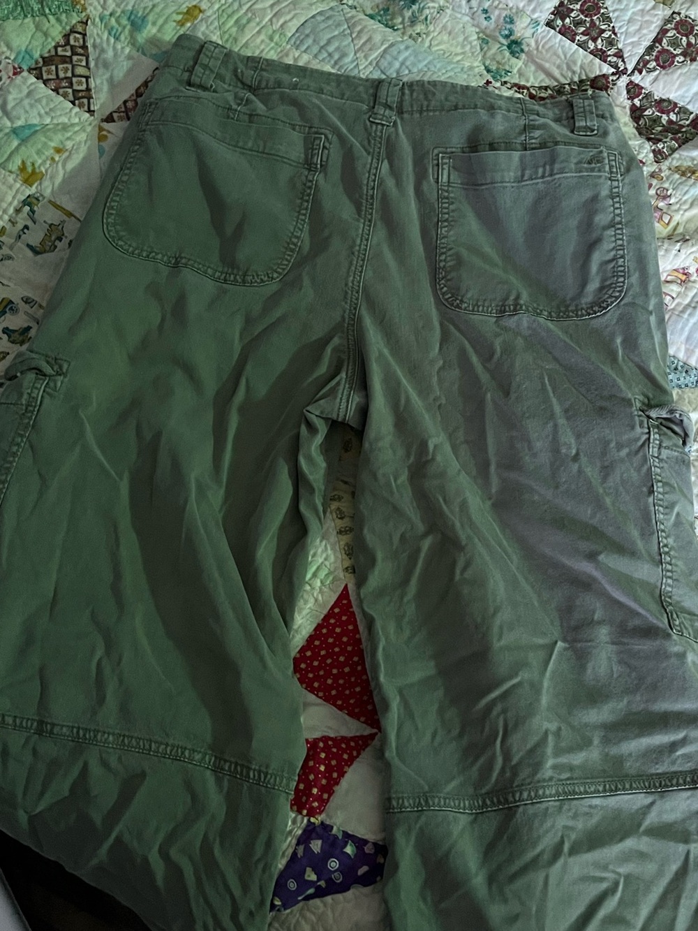 American Eagle Outfitters Olive Green Boot-Cut Cargo Pants